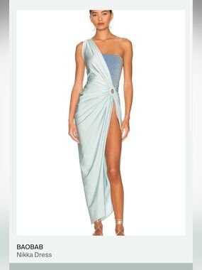 baobab taki one shoulder maxi dress Taki Dress M / Sunlight